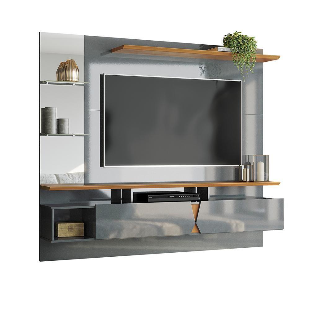 Painel Intense Para Tv Até 55'' Cinza Perolizado - Tauari Cinza Perolizado - Tauari - 7