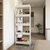 Sapateira Multiuso Para Calçados 5 Andares Organizador Mdp 15mm Branco Branco