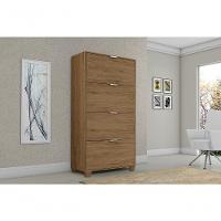 Sapateira Berlim 4 Portas Com Pés De Madeira - Ferrara Madeirado Rede Móveis - 2