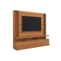 Estante Home Para Tv Até 70" 3 Portas Lukaliam Móveis Bilbao Jequitiba Jequitiba