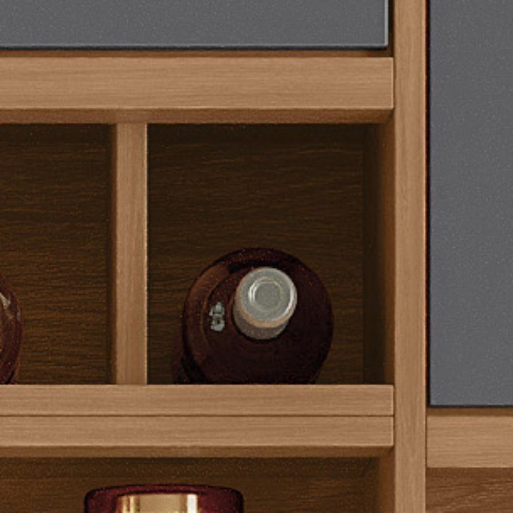 Cozinha Compacta Viena 8 Portas E 2 Gavetas Lukaliam Móveis Jequitiba-cinza Fosco - 9