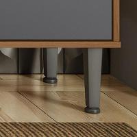 Cozinha Compacta Viena 8 Portas E 2 Gavetas Lukaliam Móveis Jequitiba-cinza Fosco - 6