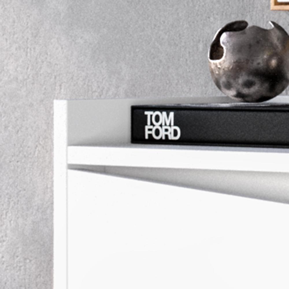 Aparador Buffet Merlin - 2 Portas Com Pés Retrô Em Mdf-mdp Branco - Movelove Branco - 7