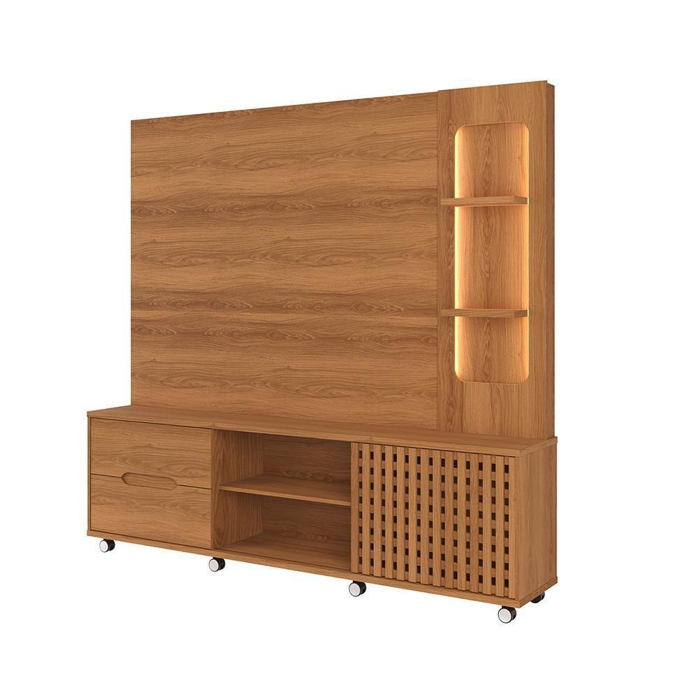 Home 2,10m Lukaliam Móveis Para Tv Até 70 Polegadas C- Led No Nicho Jequitiba Jequitiba - 1