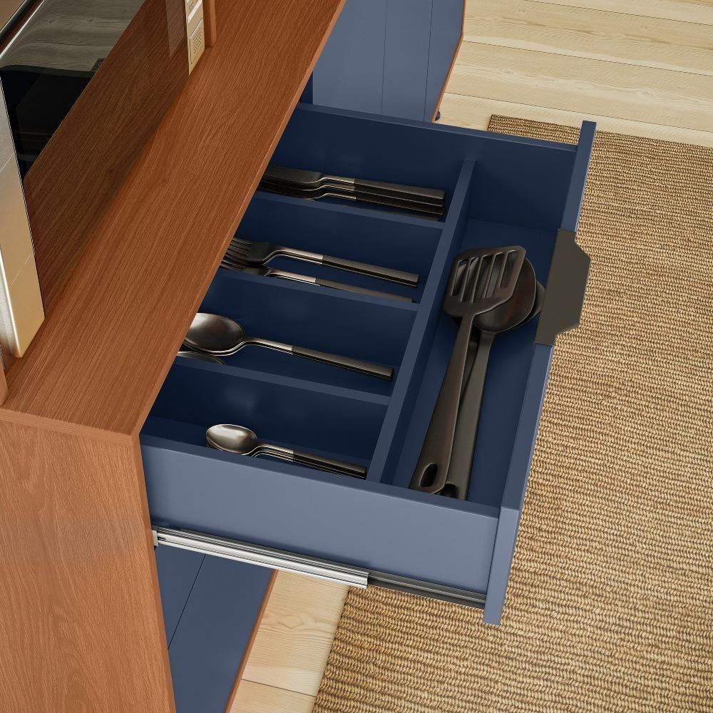 Cozinha Compacta Viena 8 Portas E 2 Gavetas Lukaliam Móveis Jequitiba-azul Lord - 5