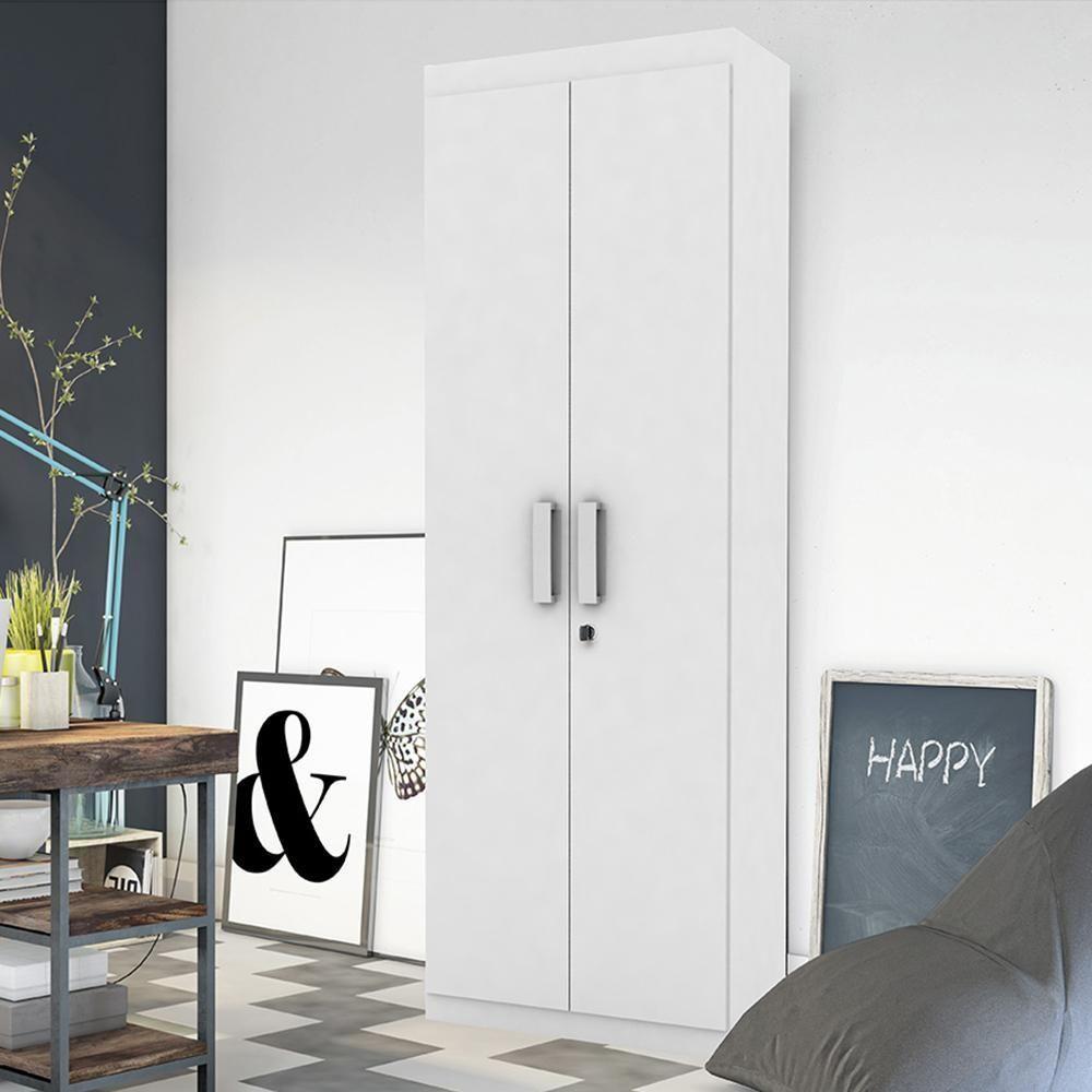 Organizador Delta - Mdp 1 Porta E 1 Gaveta Branco - Lukaliam Móveis - 1