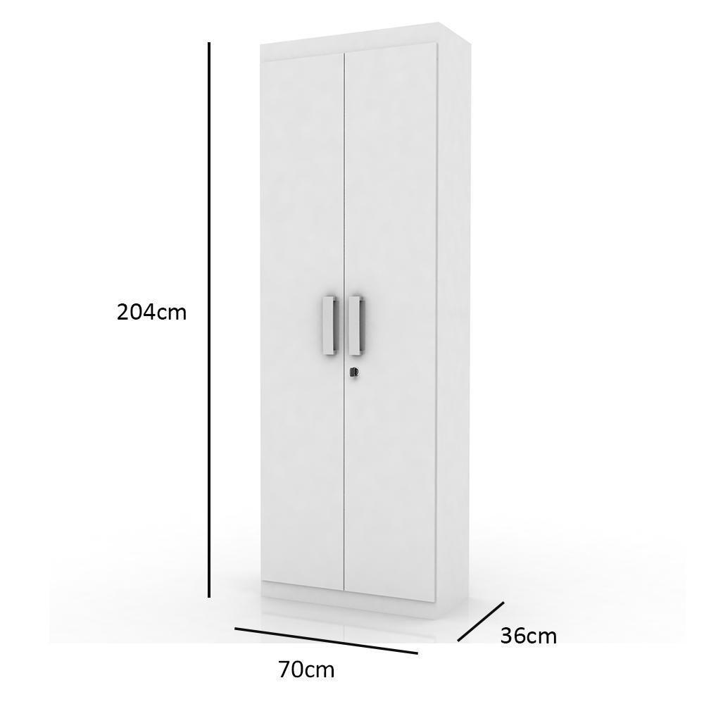 Organizador Delta - Mdp 1 Porta E 1 Gaveta Branco - Lukaliam Móveis - 2