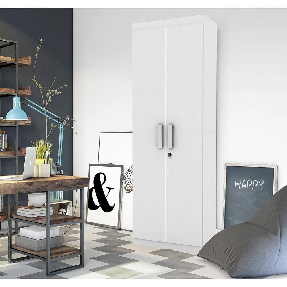 Organizador Delta - Mdp 1 Porta E 1 Gaveta Branco - Lukaliam Móveis - 7