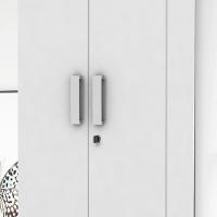 Organizador Delta - Mdp 1 Porta E 1 Gaveta Branco - Lukaliam Móveis - 6