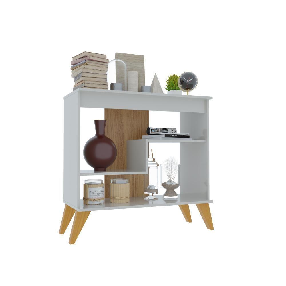 Multiuso Aparador Flex - Mdp 1 Porta E 1 Gaveta Off White-freijo - Indékes - 4