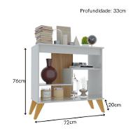 Multiuso Aparador Flex - Mdp 1 Porta E 1 Gaveta Off White-freijo - Indékes - 2