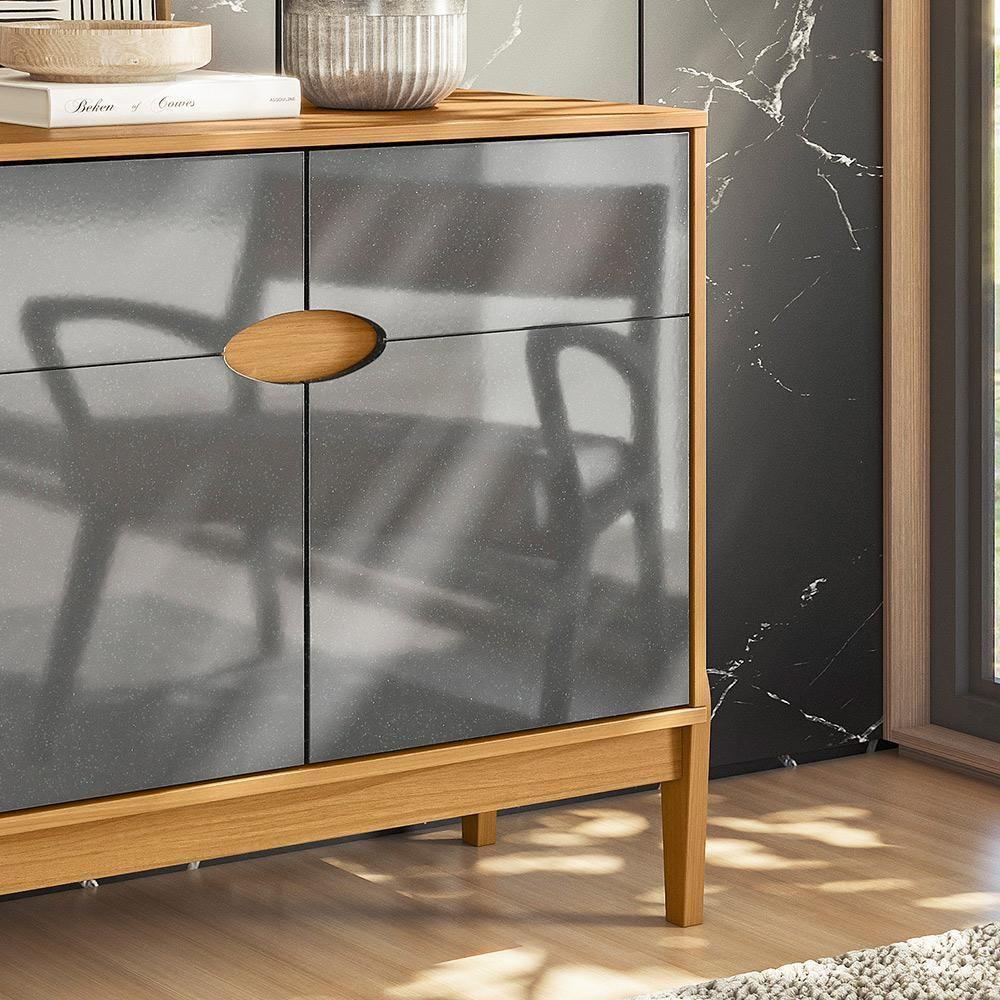 Buffet Intense 2 Portas Freijó - Cinza Perolizado Freijó - Cinza Perolizado - 3