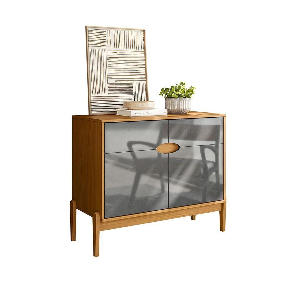 Buffet Intense 2 Portas Freijó - Cinza Perolizado Freijó - Cinza Perolizado - 6