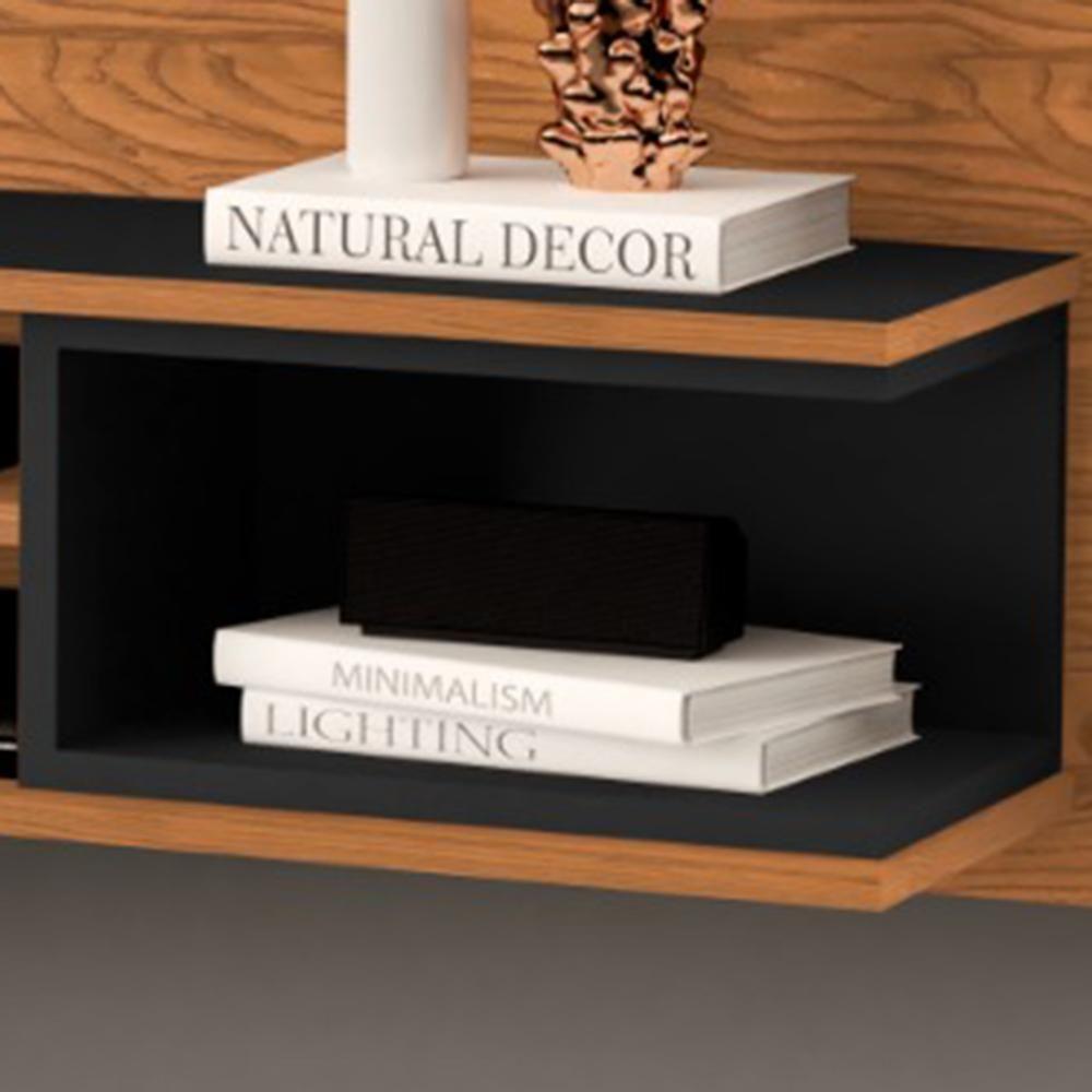 Painel Londres - Mdp-mdf 1 Porta E 1 Gaveta Nature-preto - Movelove - 3