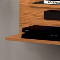 Painel Londres - Mdp-mdf 1 Porta E 1 Gaveta Nature-preto - Movelove