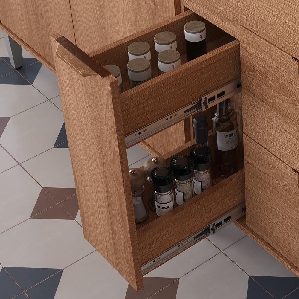 Cozinha Compacta Astra - 2,40m 10 Portas E 4 Gavetas - Lukaliam Móveis Jequitiba Jequitiba - 8