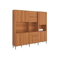 Cozinha Compacta Astra - 2,40m 10 Portas E 4 Gavetas - Lukaliam Móveis Jequitiba Jequitiba - 1