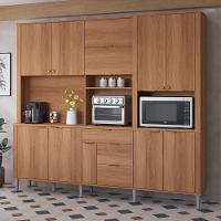 Cozinha Compacta Astra - 2,40m 10 Portas E 4 Gavetas - Lukaliam Móveis Jequitiba Jequitiba