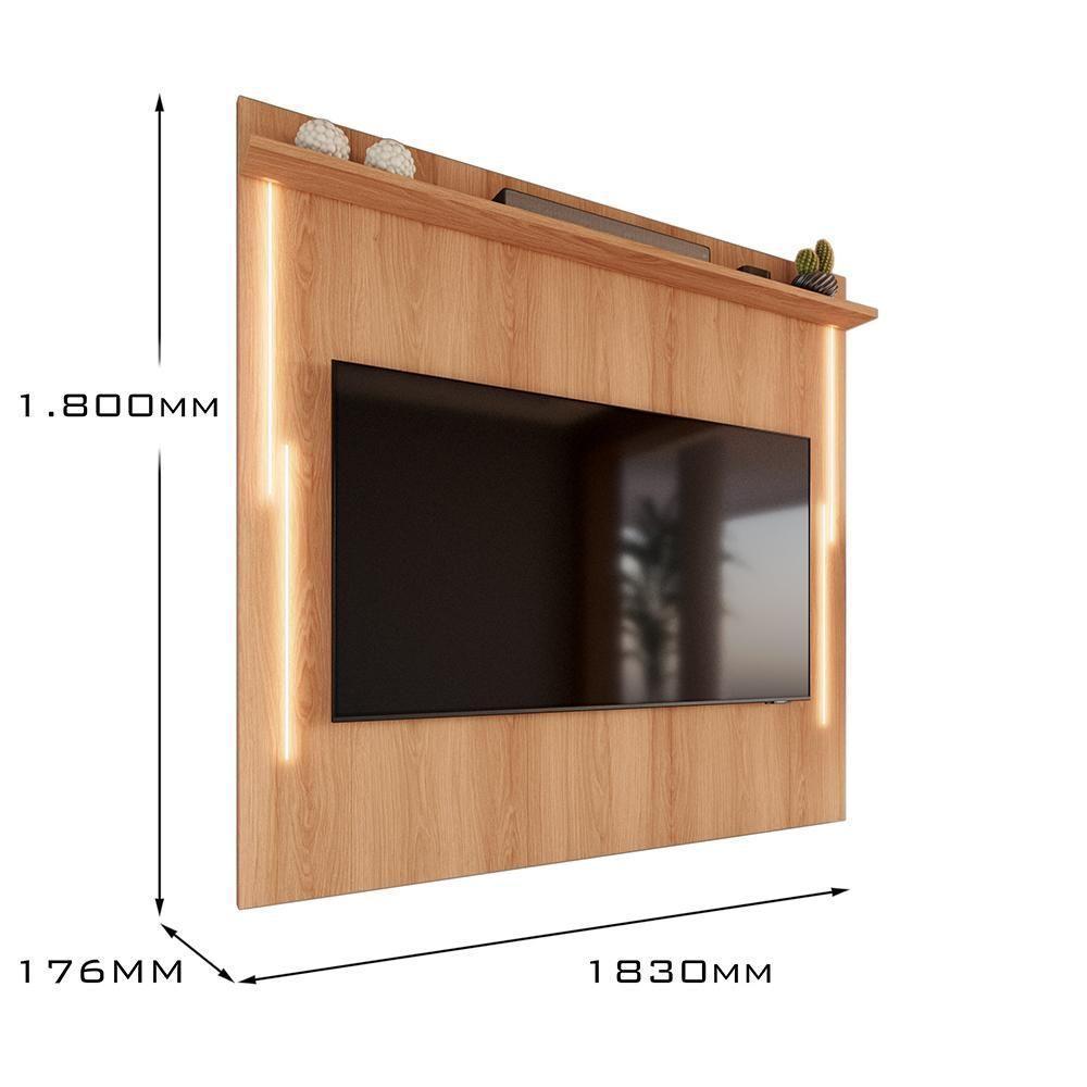 Painel Com Led Para Tv Até 70 Polegadas Sevilla 183cm Jequitibá - 4