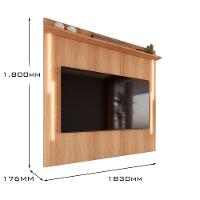 Painel Com Led Para Tv Até 70 Polegadas Sevilla 183cm Jequitibá