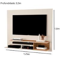 Painel Londres - Mdp-mdf 1 Porta E 1 Gaveta Off White-nature - Movelove - 2