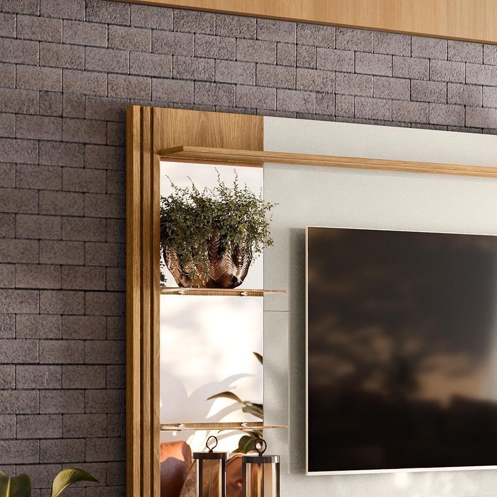 Painel Para Tv Até 55'' Freijó Com Off White Perolizado Vegas Intense - Movelove - 4