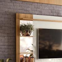 Painel Para Tv Até 55'' Freijó Com Off White Perolizado Vegas Intense - Movelove