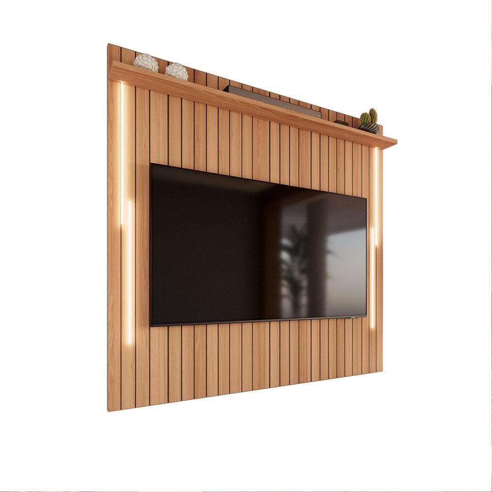 Painel Efeito Ripado 3d Com Led Para Tv Até 70 Polegadas Sevilla 183cm Jequitibá - 7