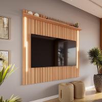 Painel Efeito Ripado 3d Com Led Para Tv Até 70 Polegadas Sevilla 183cm Jequitibá - 1