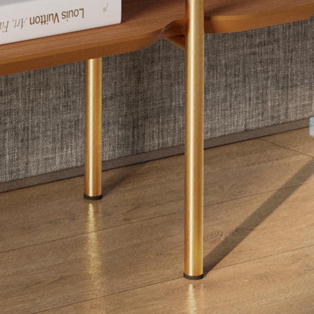 Aparador Lukaliam Móveis Sala De Estar Ou Jantar Cairo C- 2 Gavetas C- Pés De Ferro - 6