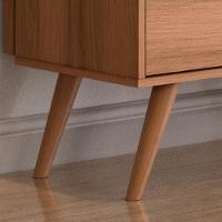 Rack River Com Painel Led - Efeito Ripado Para Tv Até 70'' 2 Portas E 1 Gaveta - Lukaliam Móveis Jequitiba Jequitiba - 6