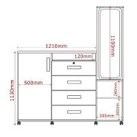Cômoda Copacabana Branco - Lukaliam Móveis - 3