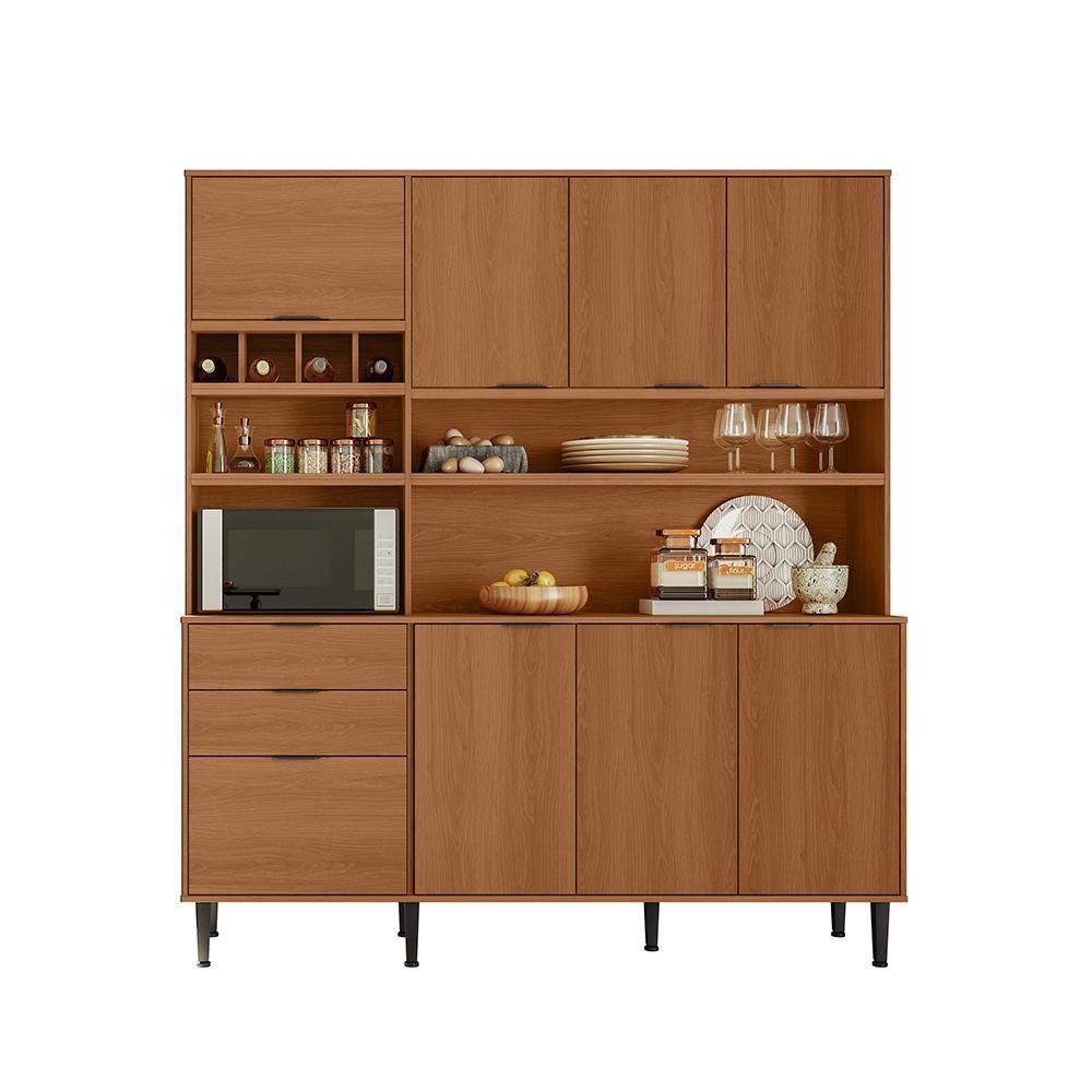 Kit Cozinha Compacta Viena 8 Portas E 2 Gavetas Lukaliam Móveis Jequitiba Jequitiba - 6