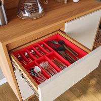 Armário De Cozinha Completa Easy 4 Portas 1 Gaveta - Movelove Jequitiba-areia Jequitiba-areia - 9