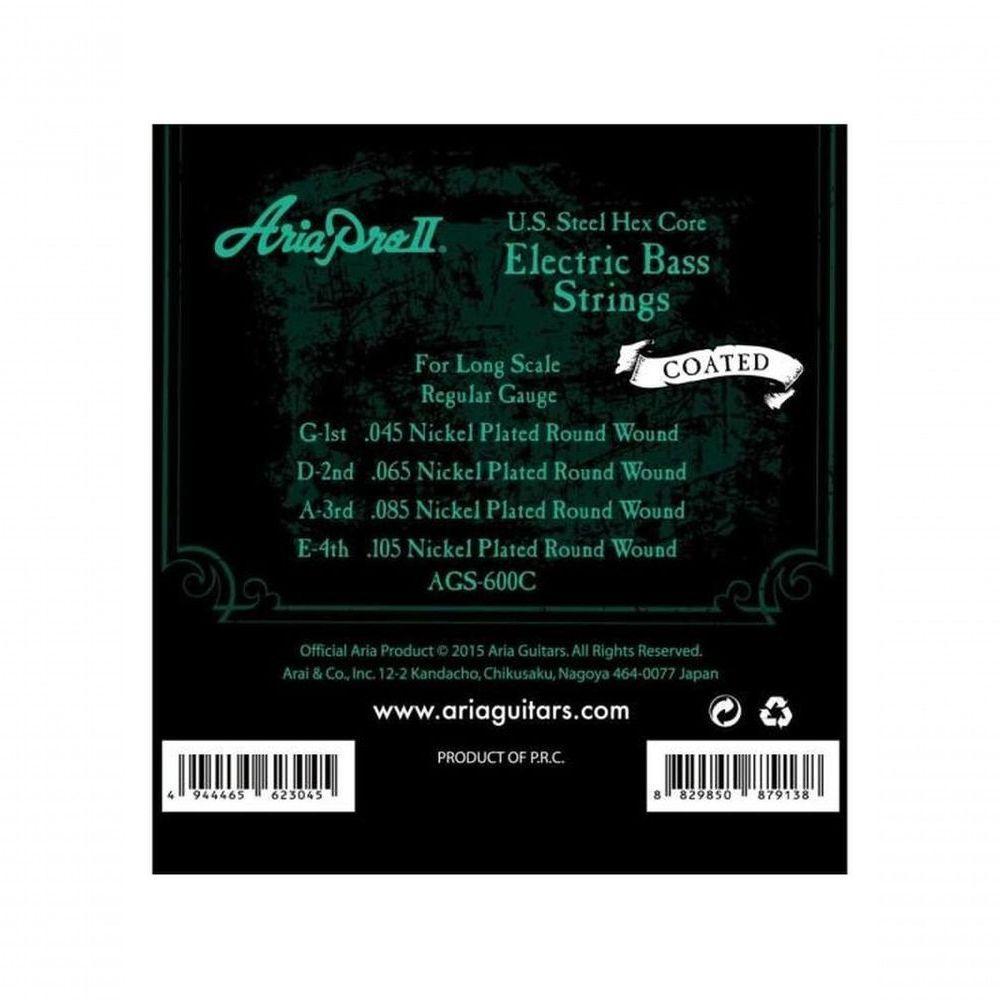 Encordoamento Para Baixo 4 Cordas Coated .045 Ags600c Aria - 2