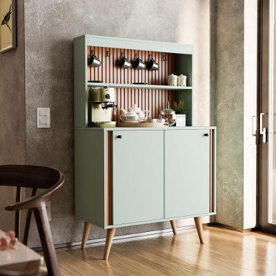 Aparador Buffet Cantinho Do Café Dolce Com Efeito Ripado Movelove - Menta-freijó Ripado