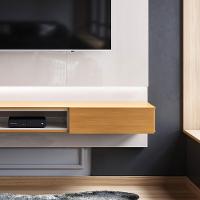 Painel Paris Para Tv Até 70 Polegadas Várias Cores - Lukaliam Móveis Off White - Tauari Off White - Tauari - 2