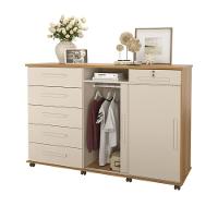 Cômoda Max 6 Gavetas E 2 Portas Lukaliam Móveis Freijó - Off White Freijó - Off White - 3