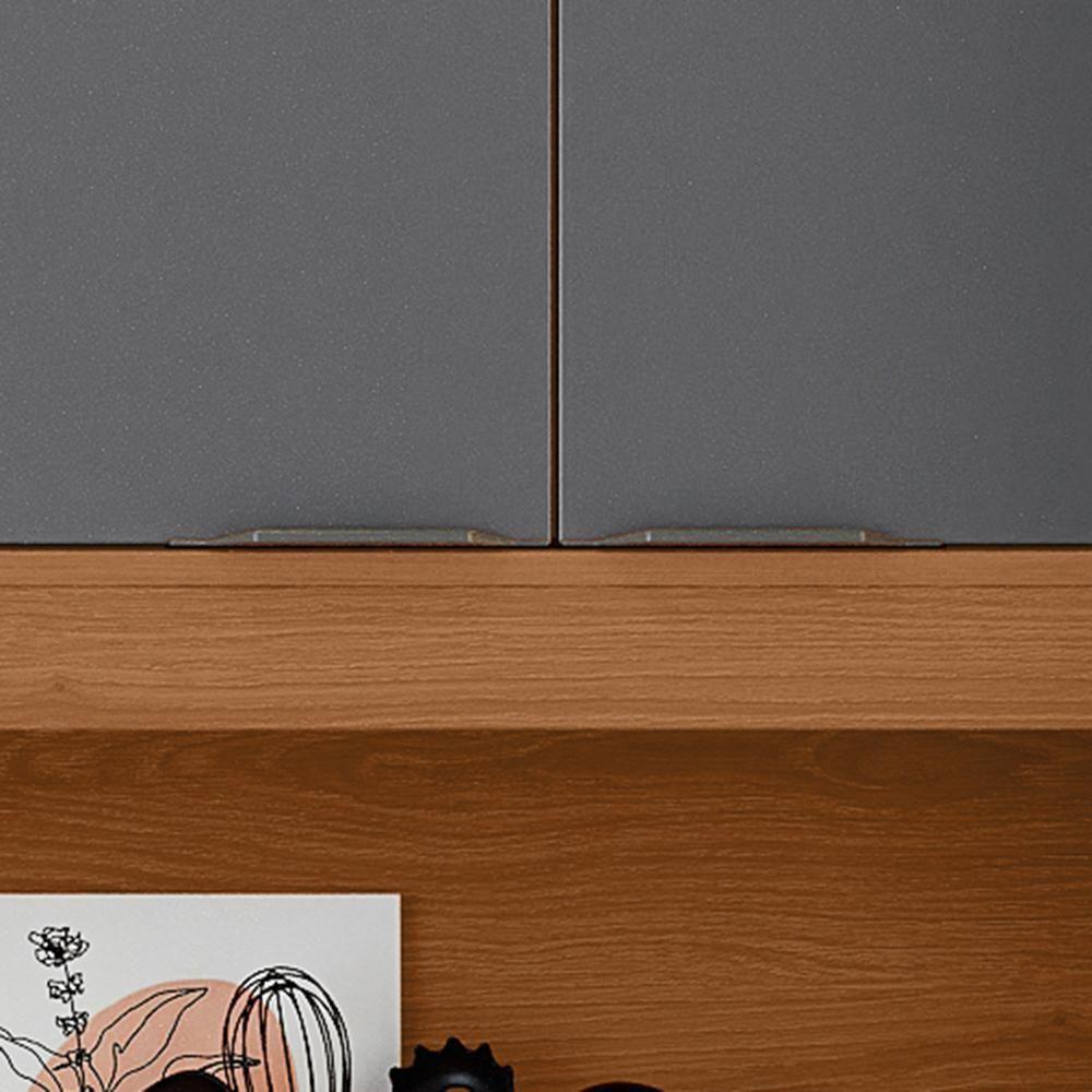 Armário De Cozinha Bahamas 2.0 Compacta - 11 Portas 2 Gavetas Jequitiba-grafite - Lukaliam Móveis Jequitiba-grafite - 8