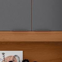 Armário De Cozinha Bahamas 2.0 Compacta - 11 Portas 2 Gavetas Jequitiba-grafite - Lukaliam Móveis Jequitiba-grafite - 8