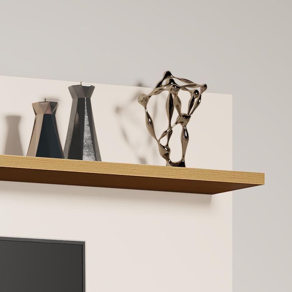 Painel Menfis - Tv Até 50'' Mdp 1 Porta E 1 Gaveta Nature-off White - Sal Movelaria - 2