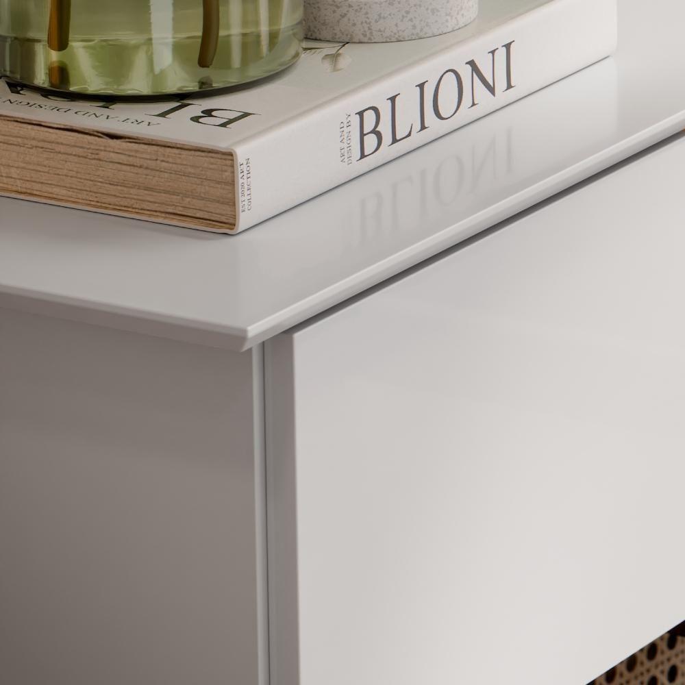 Aparador Rack Suspenso Eros Flow - 2 Portas Com Acabamento Chanfrado Em Mdp - Ej Móveis - 9