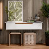 Aparador Rack Suspenso Eros Flow - 2 Portas Com Acabamento Chanfrado Em Mdp - Ej Móveis - 2