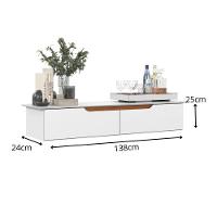 Aparador Rack Suspenso Eros Flow - 2 Portas Com Acabamento Chanfrado Em Mdp - Ej Móveis - 3