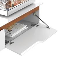 Aparador Rack Suspenso Eros Flow - 2 Portas Com Acabamento Chanfrado Em Mdp - Ej Móveis - 5