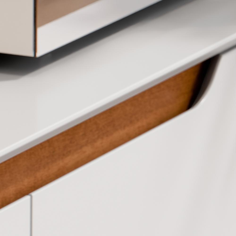 Aparador Eros Flow 2 Portas Para Sala De Jantar Branco-freijó - 6