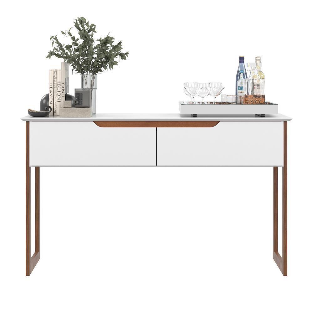 Aparador Eros Flow 2 Portas Para Sala De Jantar Branco-freijó - 8