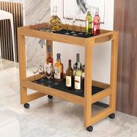 Carrinho Multiuso Aparador Barzinho Orfeu Com Rodizios Preto - 3