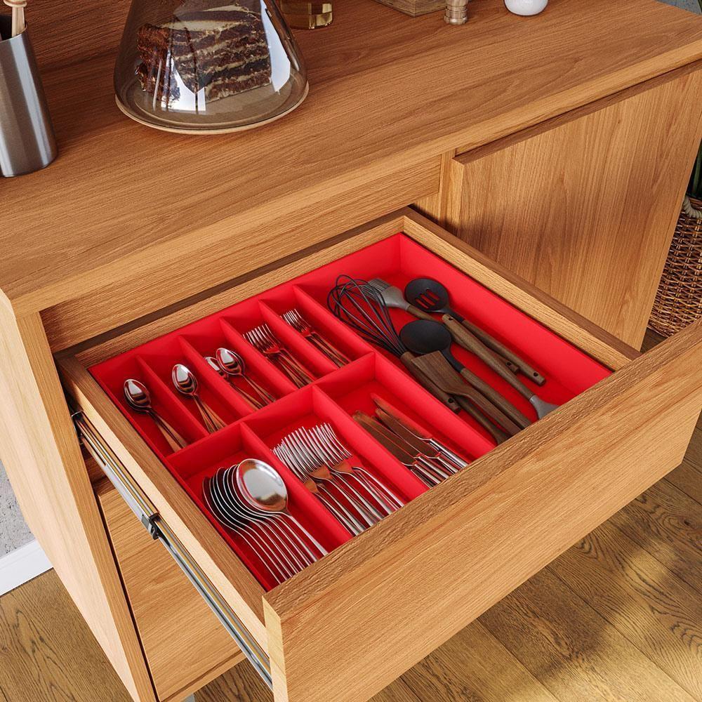 Armário De Cozinha Completa Easy 4 Portas 1 Gaveta - Movelove Jequitiba Jequitiba - 8