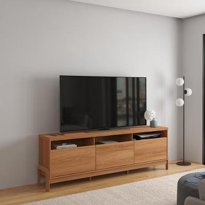 Rack Para Tv Até 70 Polegadas 1 Porta E 2 Gavetas Elegance 1,83m Lukaliam Móveis Jequitiba Jequitiba